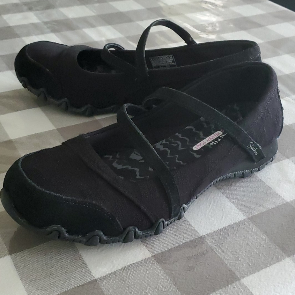 Skechers Bikers - Get Up black Mary Janes